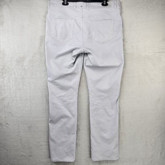 Peter Millar Pants Men’s 36x32 (Fits 38x31) Gray Golf 5 Pocket Stretch Chinos - Picture 11 of 16